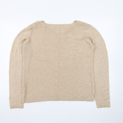 ISLE Essentials Women's Beige Wool Blend Pullover Jumper M 14-16