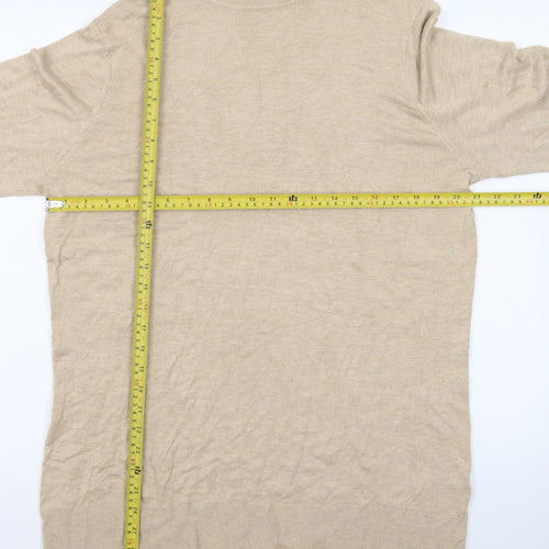 LTS Women Beige Roll Neck Long Sleeve Jumper Size 22-24