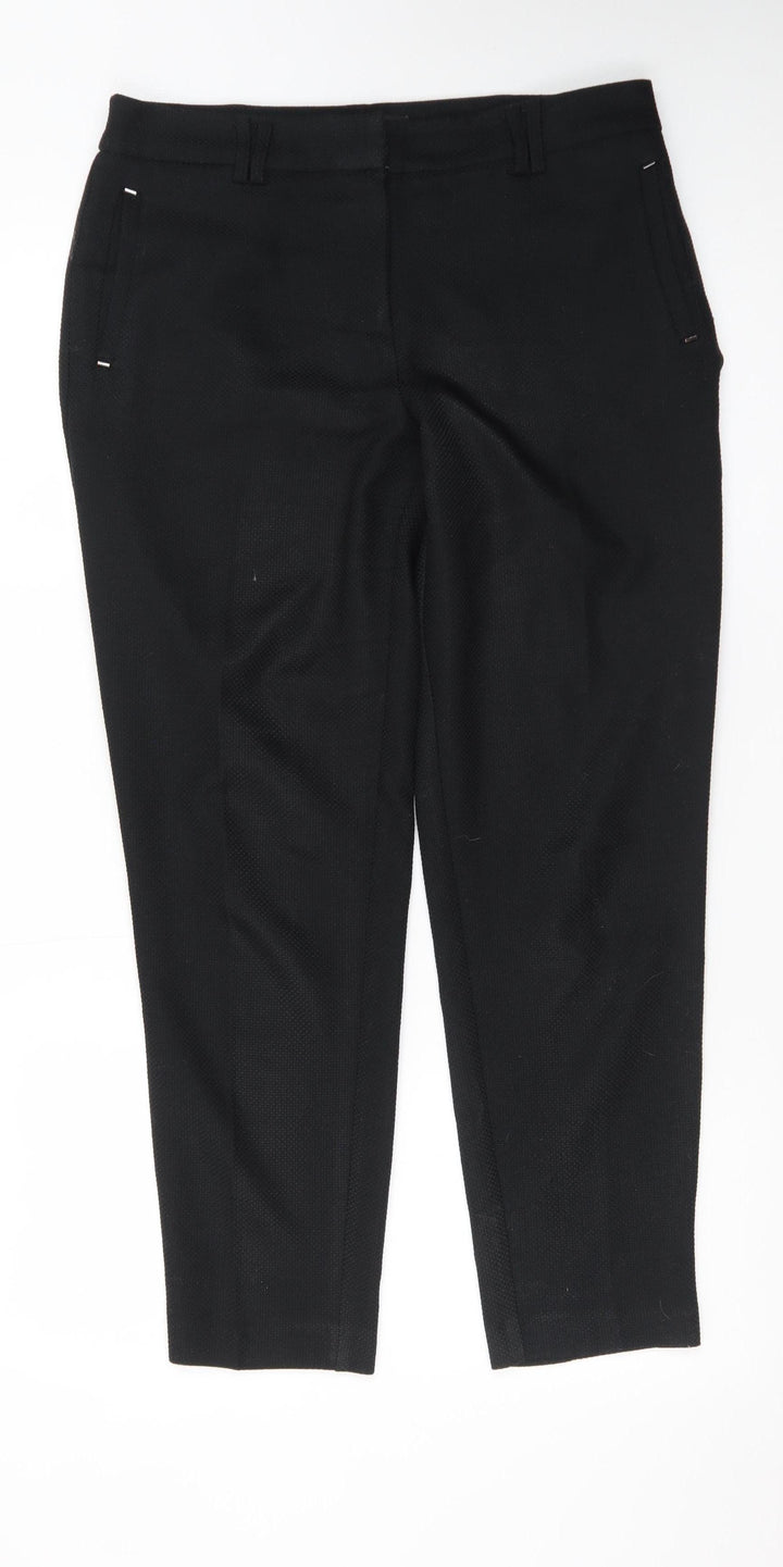 Dorothy Perkins Womens Black Slim Tapered Trousers Size 10