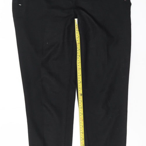 Dorothy Perkins Womens Black Slim Tapered Trousers Size 10