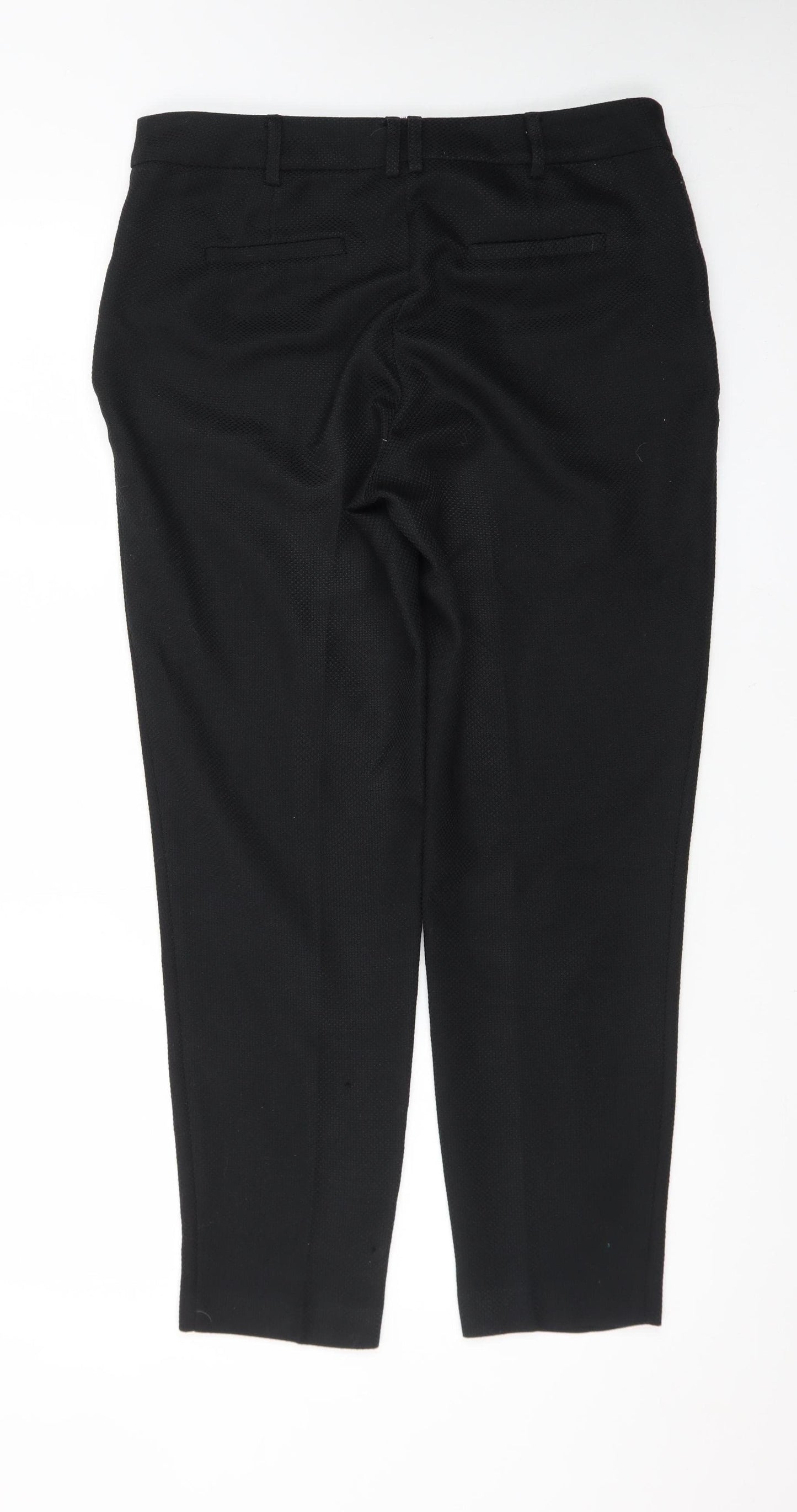 Dorothy Perkins Womens Black Slim Tapered Trousers Size 10