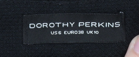 Dorothy Perkins Womens Black Slim Tapered Trousers Size 10