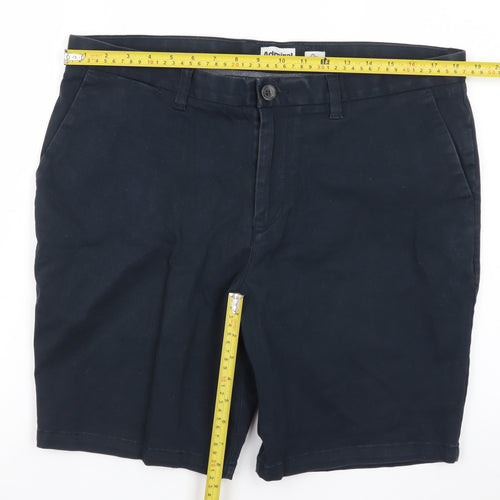 Admiral Men's Blue Chino Shorts Size 36 Regular Cotton Blend