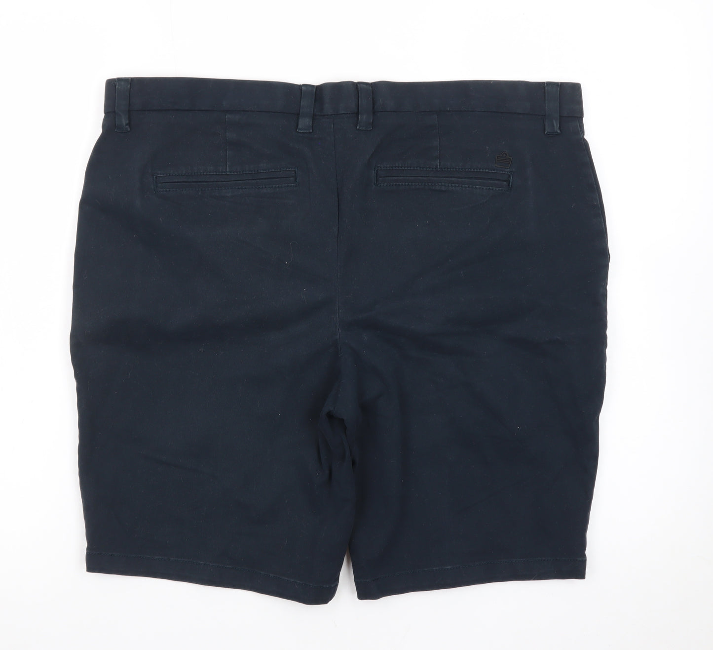Admiral Men's Blue Chino Shorts Size 36 Regular Cotton Blend
