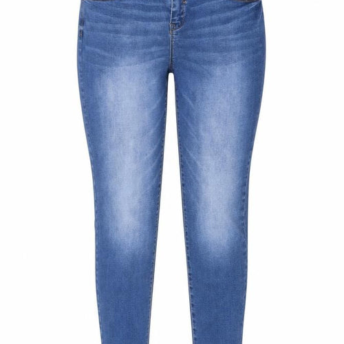 Denim Co Womens Blue Skinny Jeans Size 16 High Rise Stretch