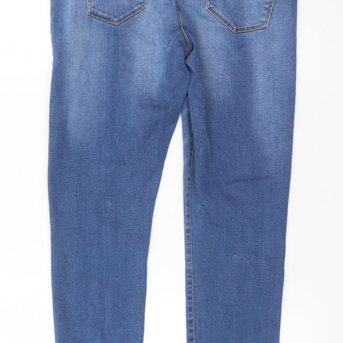 Denim Co Womens Blue Skinny Jeans Size 16 High Rise Stretch
