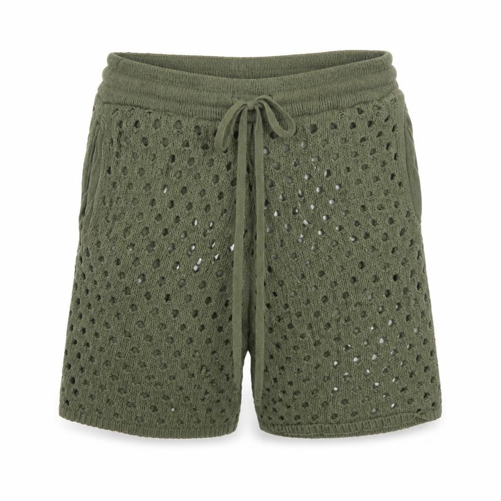 BoohooMAN Men’s Green Knit Sweat Shorts Size S Casual Lightweight