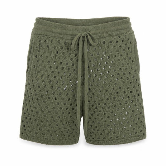 BoohooMAN Men’s Green Knit Sweat Shorts Size S Casual Lightweight