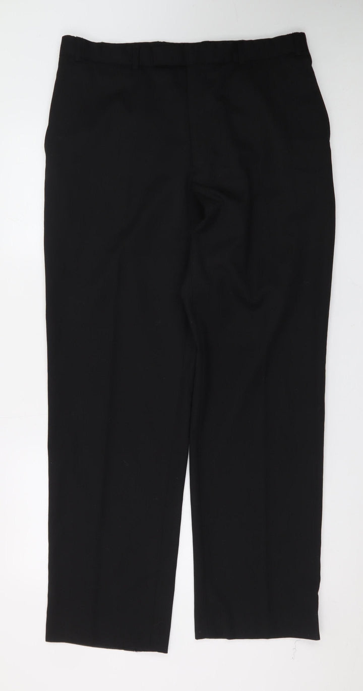 Ben Sherman Men's Black 36in Waist Dress Trousers