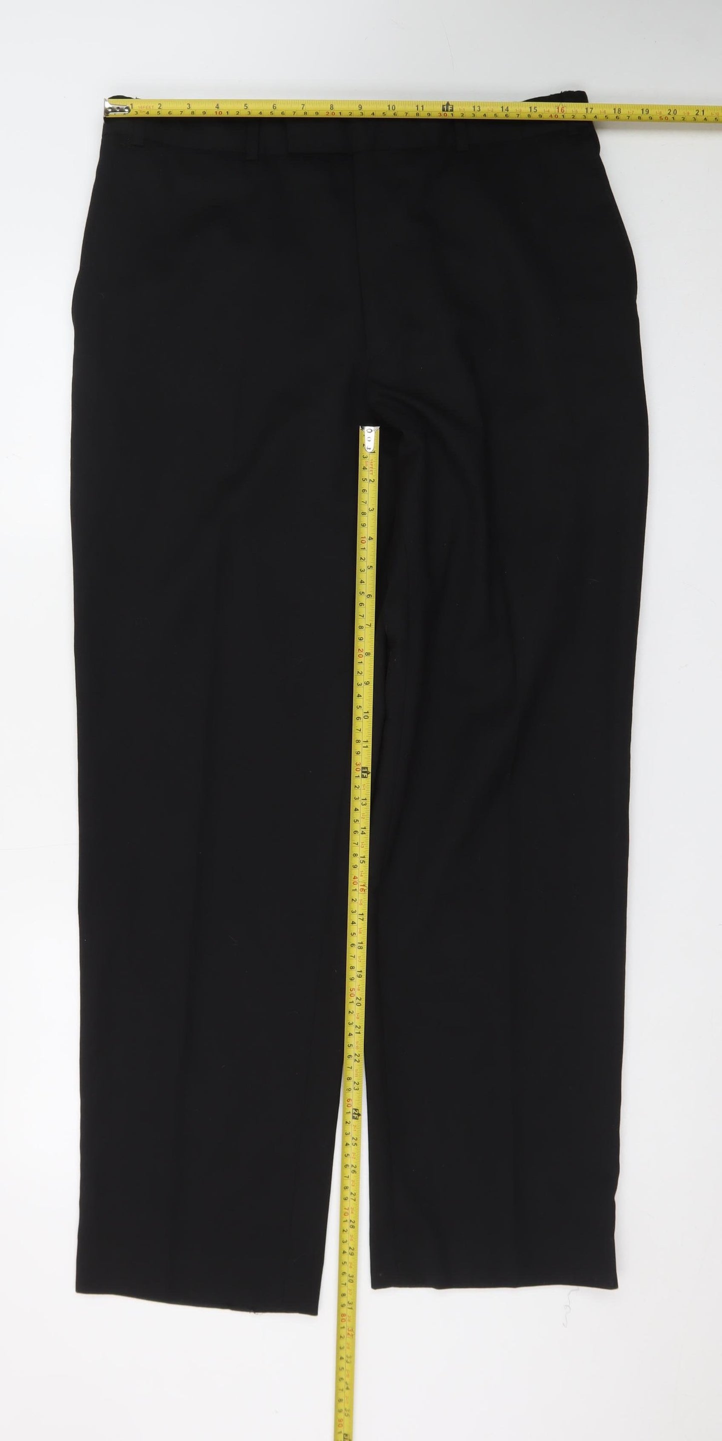 Ben Sherman Men's Black 36in Waist Dress Trousers