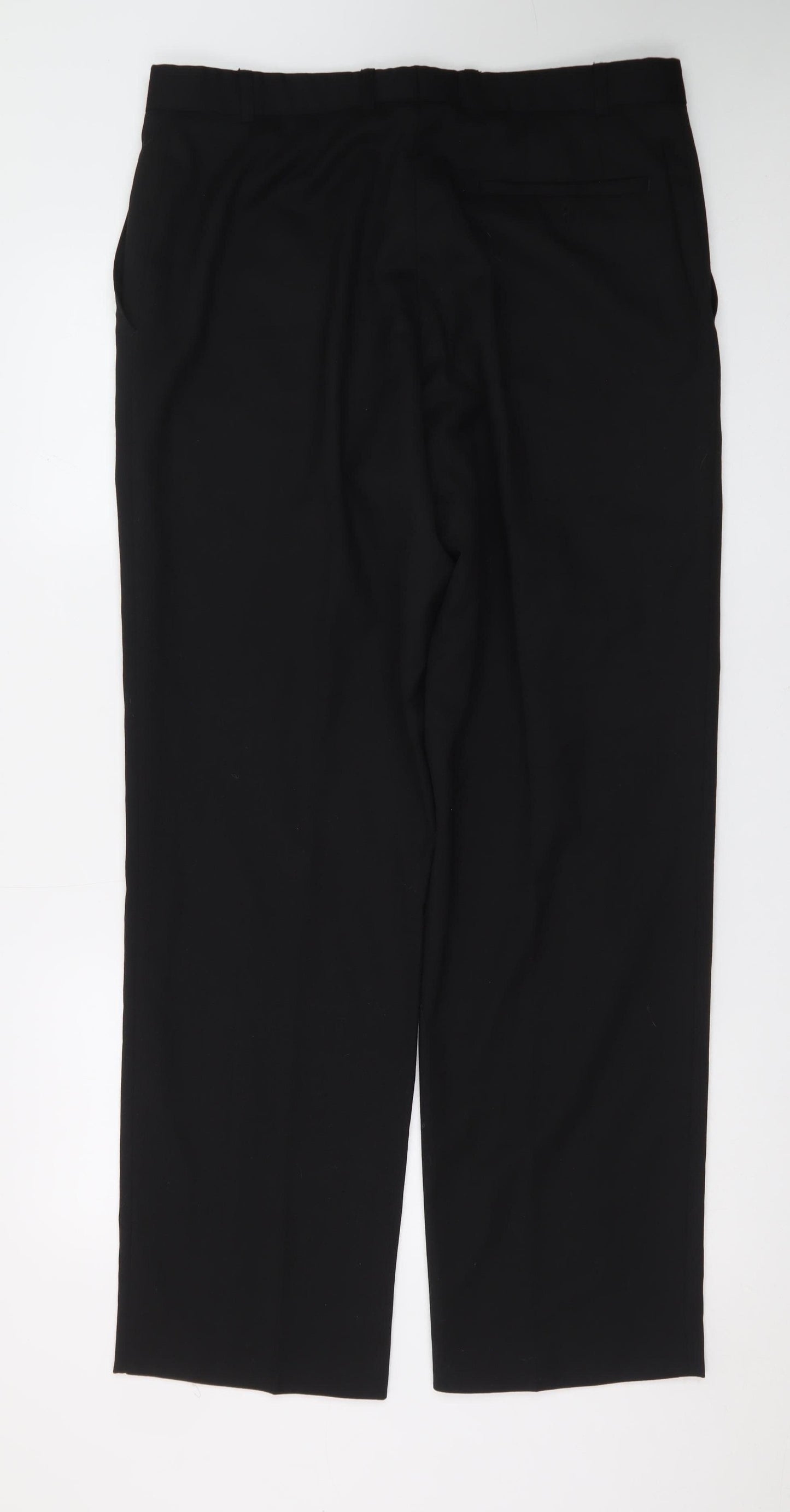 Ben Sherman Men's Black 36in Waist Dress Trousers