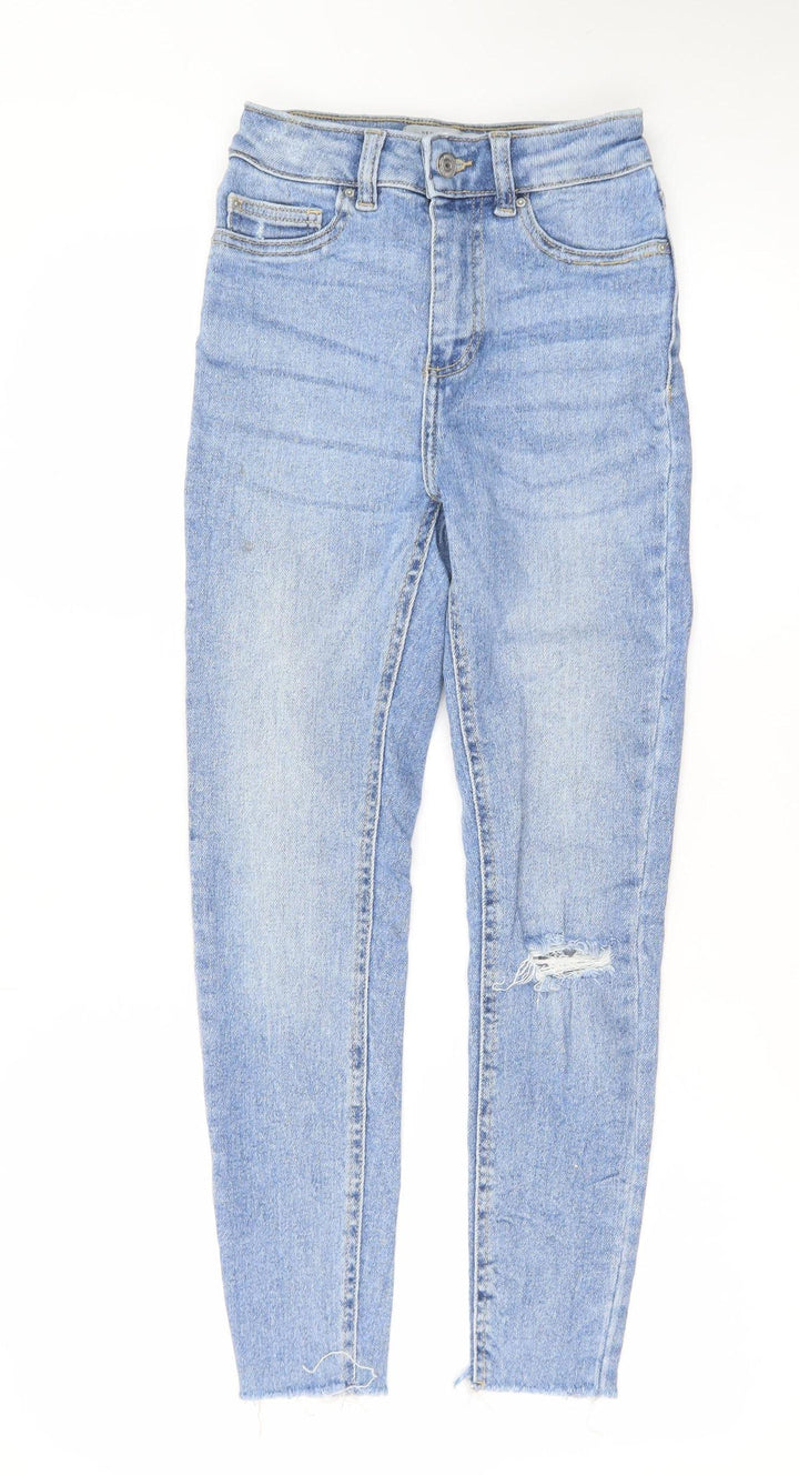 New Look Petite Hallie Women's Blue Size 6 High Rise Skinny Jeans