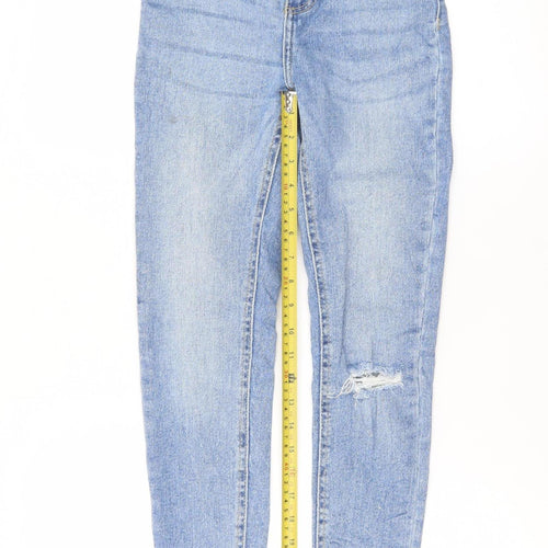 New Look Petite Hallie Women's Blue Size 6 High Rise Skinny Jeans