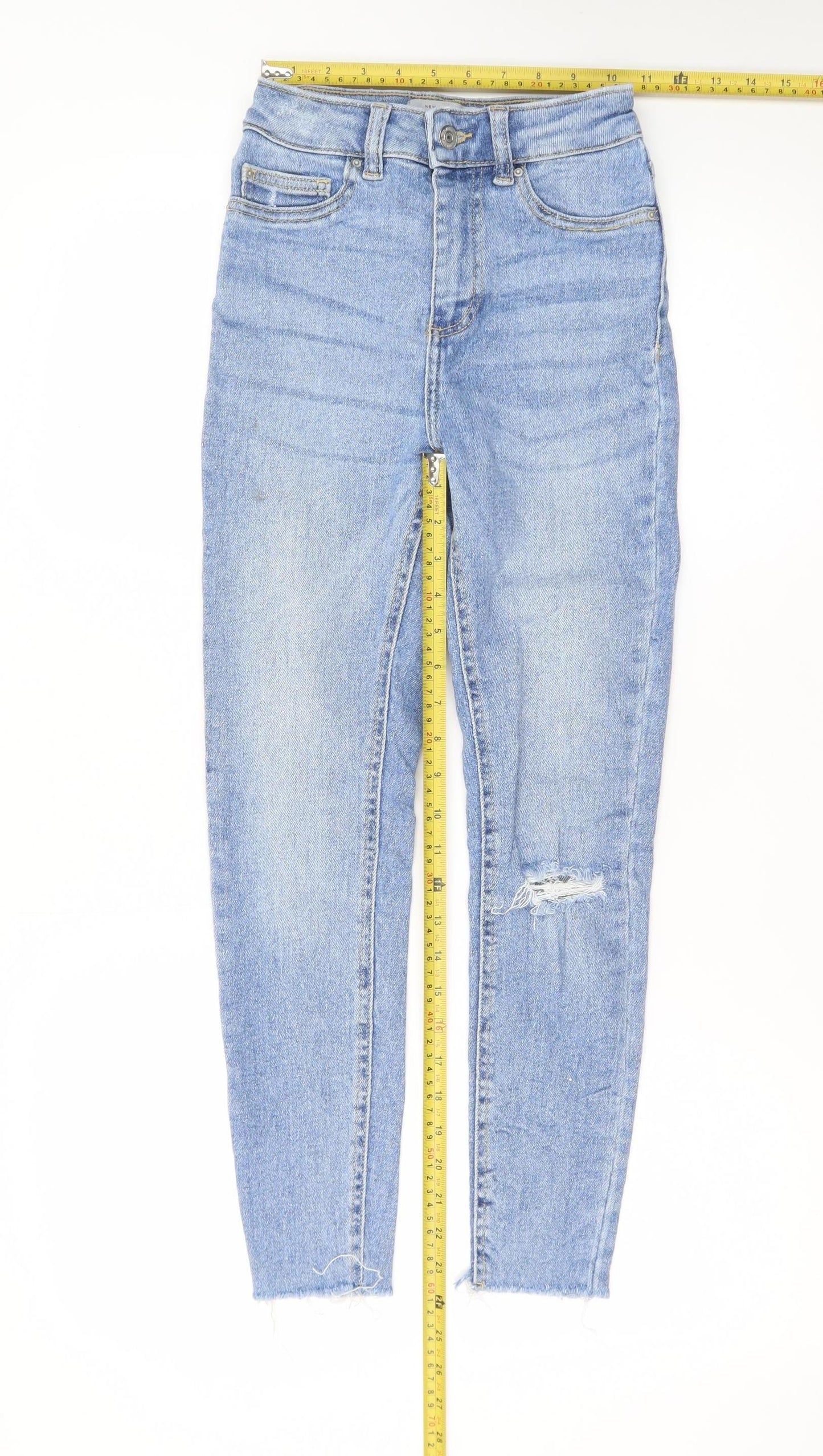 New Look Petite Hallie Women's Blue Size 6 High Rise Skinny Jeans