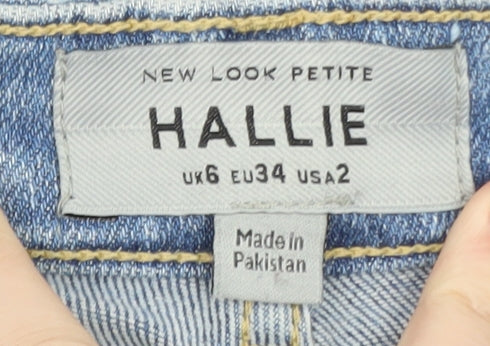 New Look Petite Hallie Women's Blue Size 6 High Rise Skinny Jeans