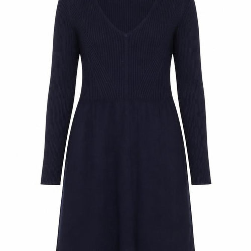 Joules Women's Black Wool Knit Fit & Flare Dress Size 10
