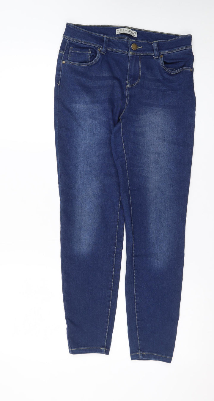 Denim Co. Women Blue Skinny Jeans Size 10 Mid Rise Stretch Denim