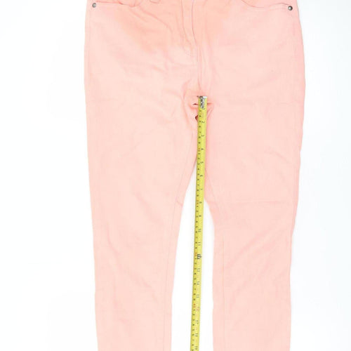 George Women's Pink Skinny Jeans Size 12 Stretch Cotton