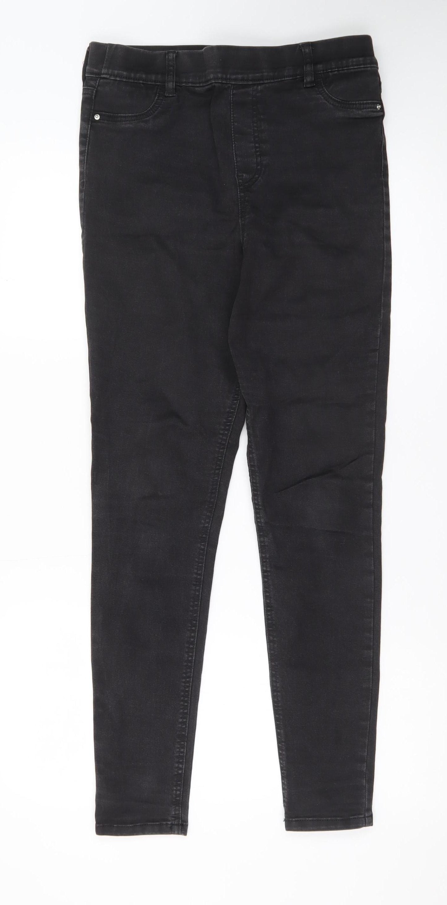 F&F Women's Black Skinny Stretch Jeans UK 12 Regular