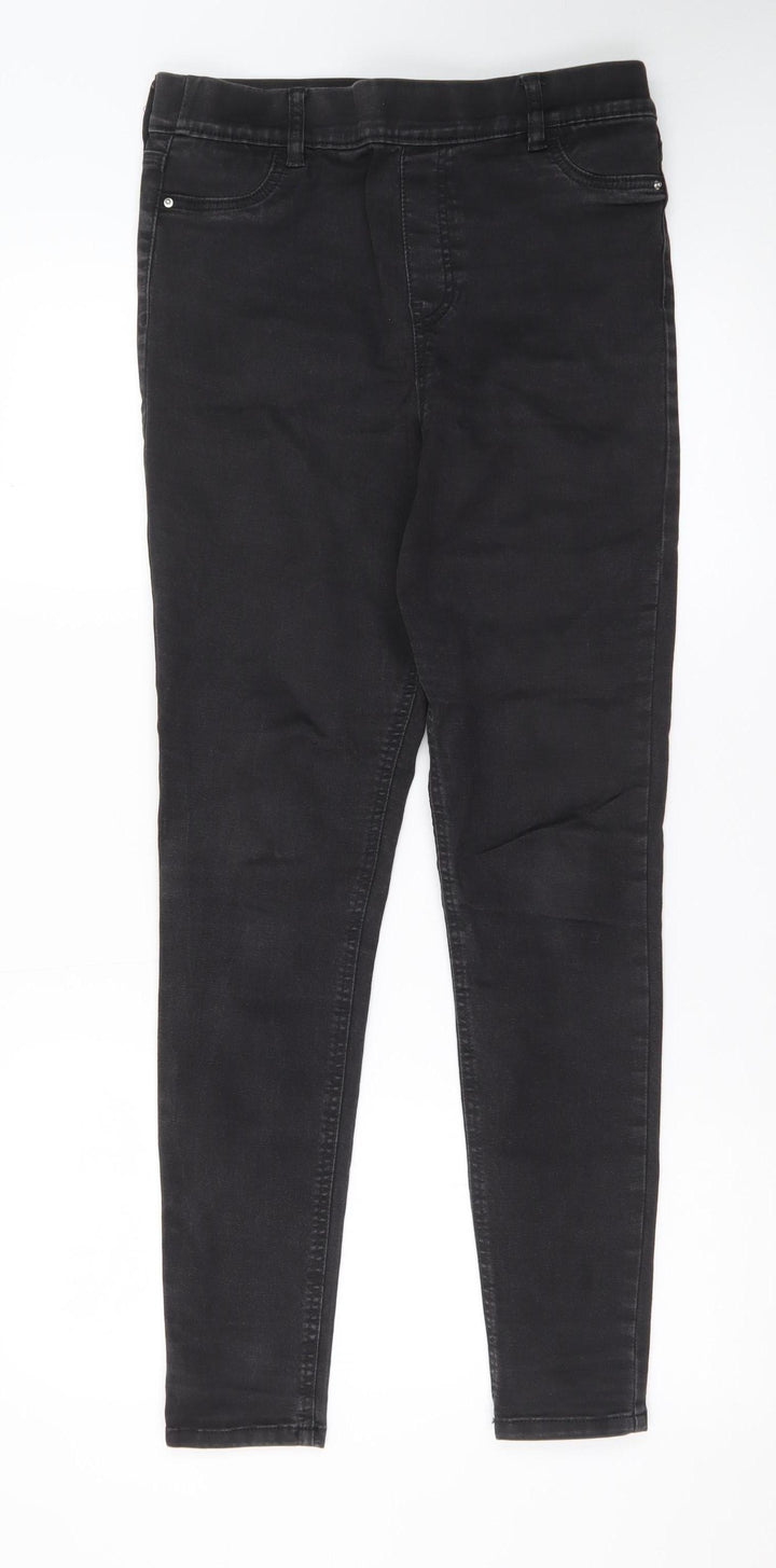 F&F Women's Black Skinny Stretch Jeans UK 12 Regular