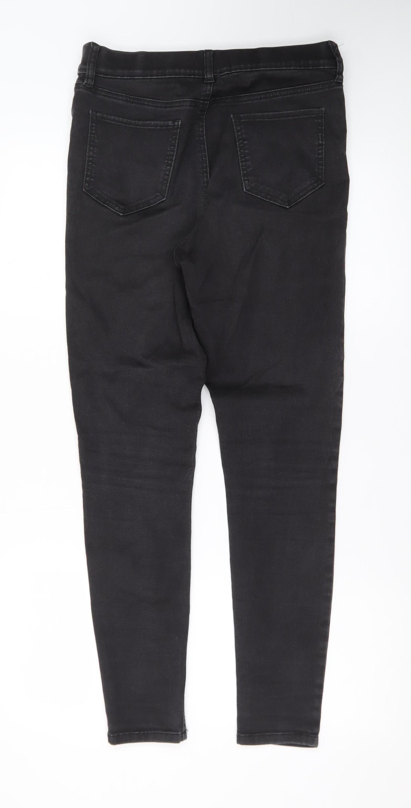 F&F Women's Black Skinny Stretch Jeans UK 12 Regular