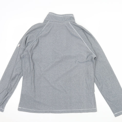 Regatta Women's Grey Half Zip Lightweight Pullover Sweatshirt UK 12
