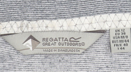 Regatta Women's Grey Half Zip Lightweight Pullover Sweatshirt UK 12