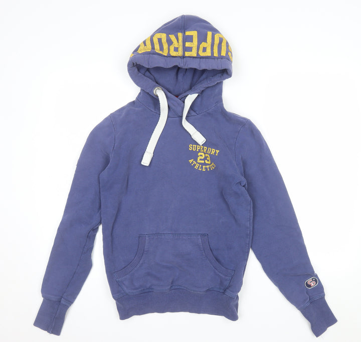 Superdry Men's Blue Athletic Pullover Hoodie XS
