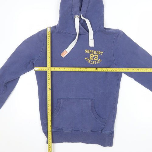 Superdry Men's Blue Athletic Pullover Hoodie XS