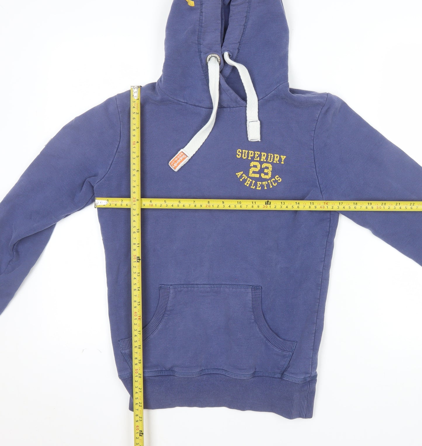 Superdry Men's Blue Athletic Pullover Hoodie XS