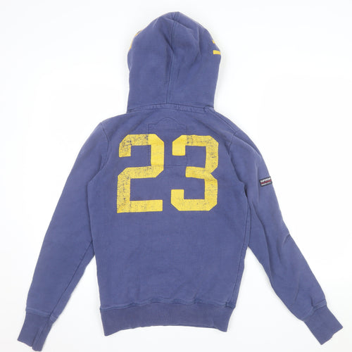 Superdry Men's Blue Athletic Pullover Hoodie XS