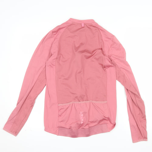 Crane Women Pink Full Zip Cycling Jersey Top Size 10