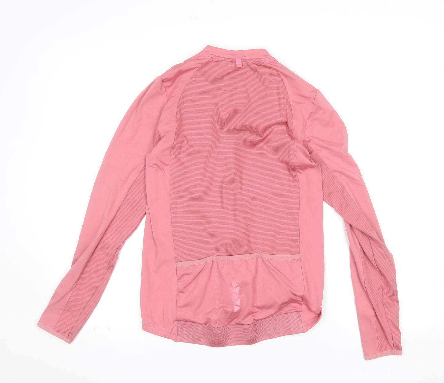 Crane Women Pink Full Zip Cycling Jersey Top Size 10