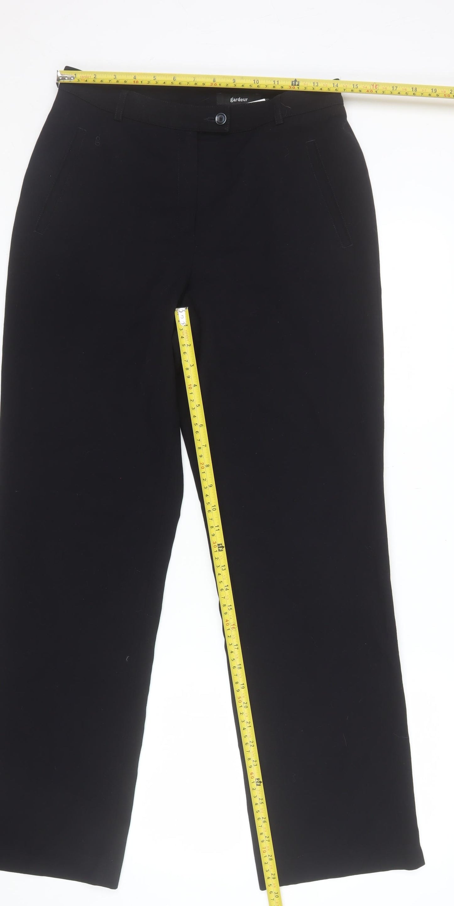 Gardeur Women’s Black Straight Leg Stretch Trousers Size 12