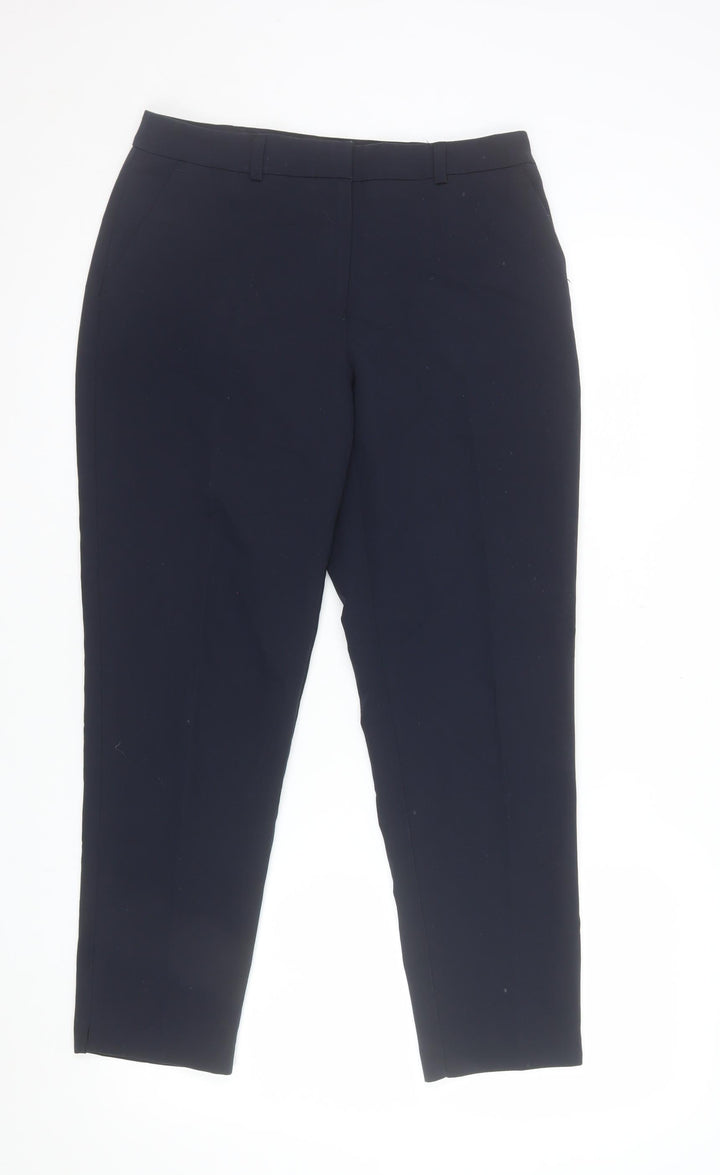 Dorothy Perkins Womens Black Slim Tapered Work Trousers Size 8