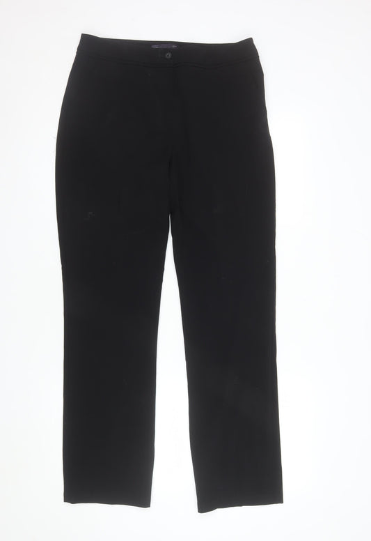 Marks and Spencer Women’s Black Size 10 Slim Fit Stretch Trousers