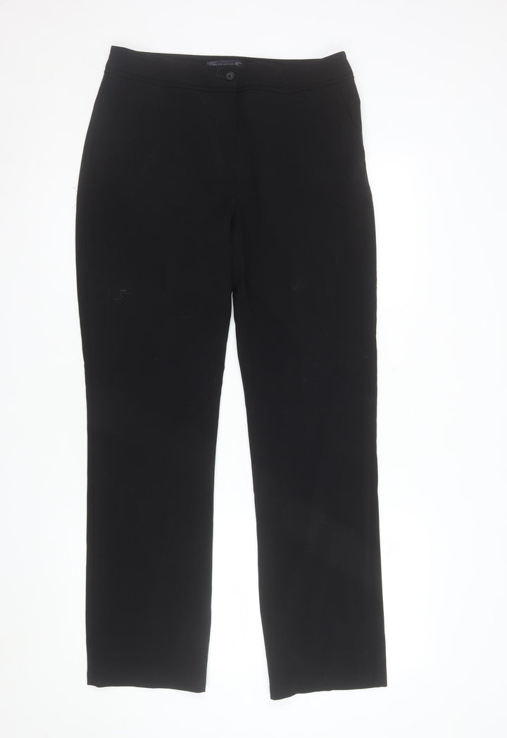 Marks and Spencer Women’s Black Size 10 Slim Fit Stretch Trousers