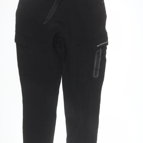 Kronstadt Men's Black Jogger Trousers M Slim Fit Stretch Activewear