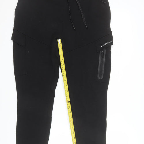 Kronstadt Men's Black Jogger Trousers M Slim Fit Stretch Activewear