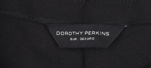 Dorothy Perkins Women’s Black Size 8 Straight Dress Pants Work Trousers