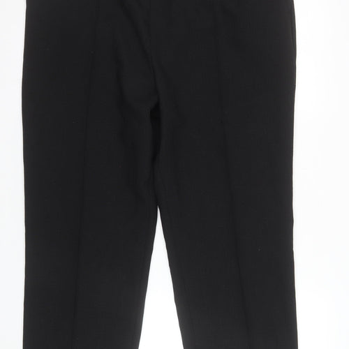 Marks and Spencer Women Black Size 18 Short Straight Leg Trousers