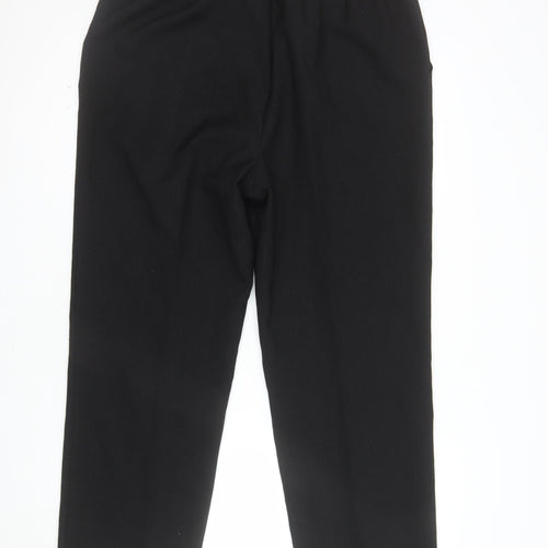 Marks and Spencer Women Black Size 18 Short Straight Leg Trousers