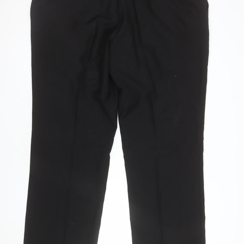 Burton Men's Black 40R Regular Fit Dress Trousers