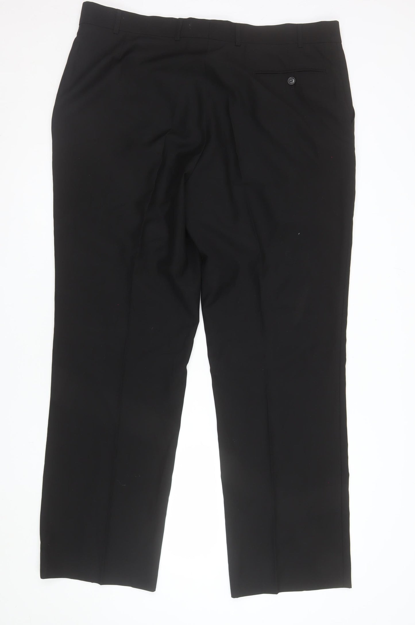 Burton Men's Black 40R Regular Fit Dress Trousers