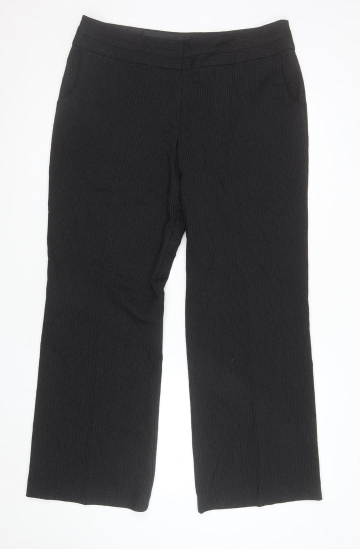 Marks and Spencer Women’s Black Size 16 Stretch Knit Trousers