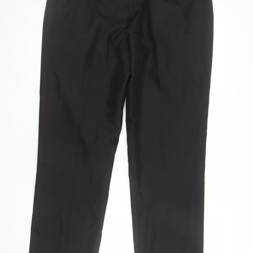 Marks and Spencer Men's Black Regular Fit Dress Pants 34W 33L