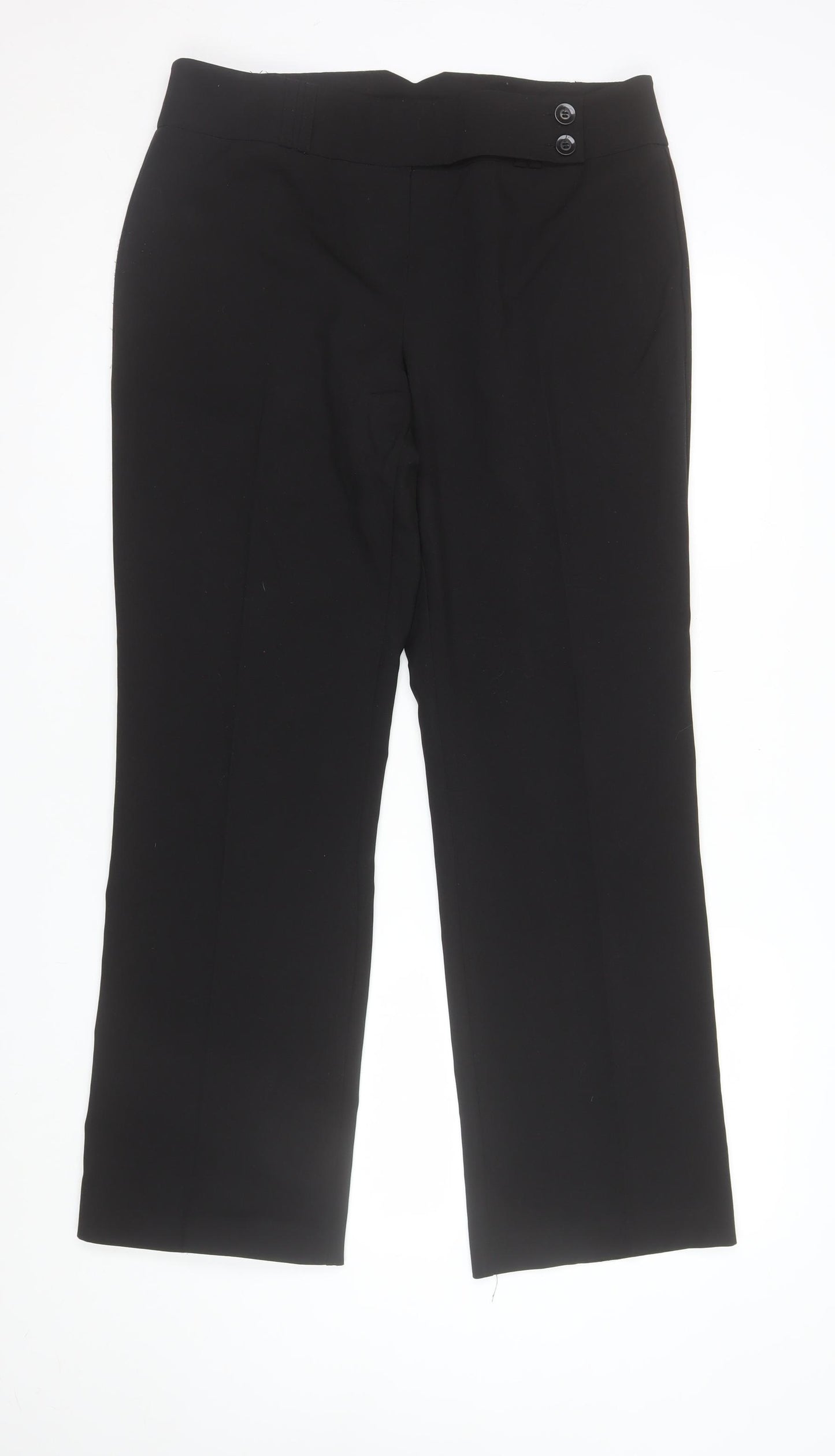 Dorothy Perkins Women’s Black Size 14 Classic Straight Dress Trousers
