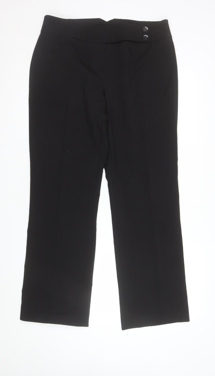 Dorothy Perkins Women’s Black Size 14 Classic Straight Dress Trousers