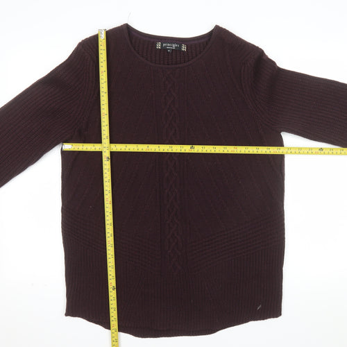 Principles by Ben de Lisi Women’s Brown Cable Knit Pullover Jumper Size 18
