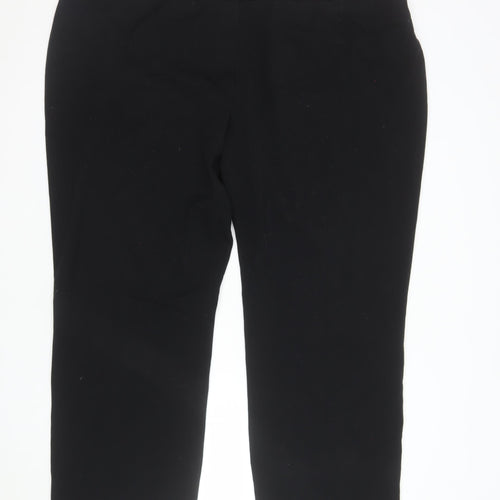 Marks and Spencer Women’s Black Stretch Trousers Size 24 Regular Fit